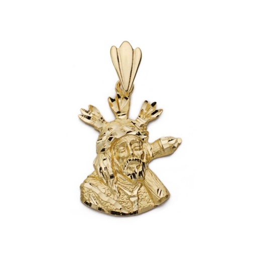 [P24000136] 18K CRISTO DEL GRAN PODER SILUETA 27X19 MM