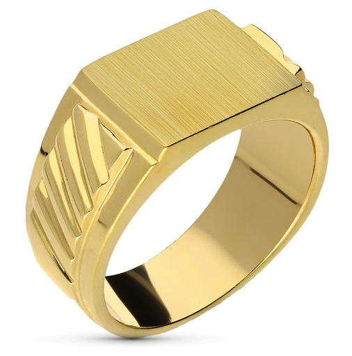 [P24000367] 18K SELLO ORO AMARILLO CABALLERO GALLONES