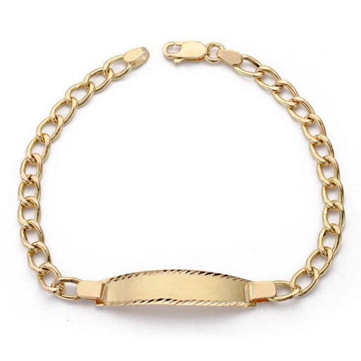 [P24000536] 18K ESCLAVA COMUNION BARBADA 18.5CM
