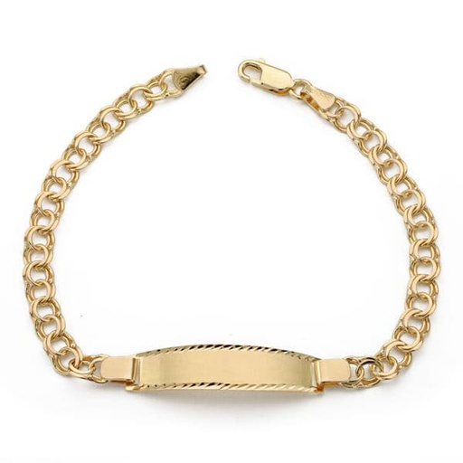 [P24000539] 18K ESCLAVA ORO AMARILLO HUNGARA 20CM