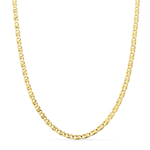 [P24004750] 18K CADENA ORO AMARILLO ANCLA HUECA LARGO 50CM ANCHO 3 MM