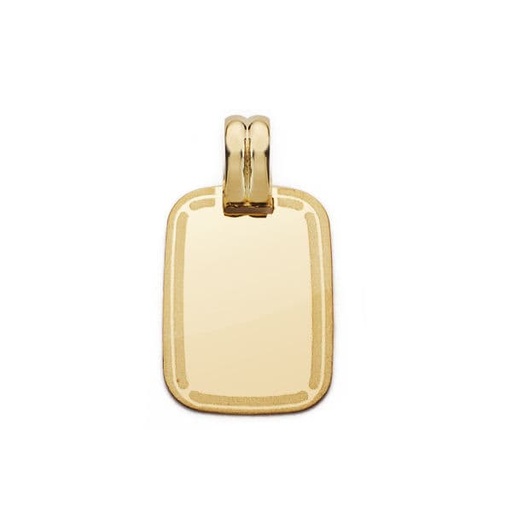 [P26000083] 18K CHAPA MARCO 20X14 MM