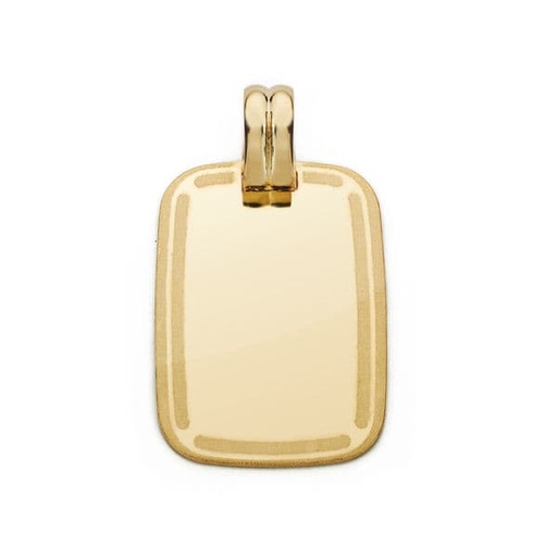 [P26000084] 18K CHAPA MARCO 24X17 MM