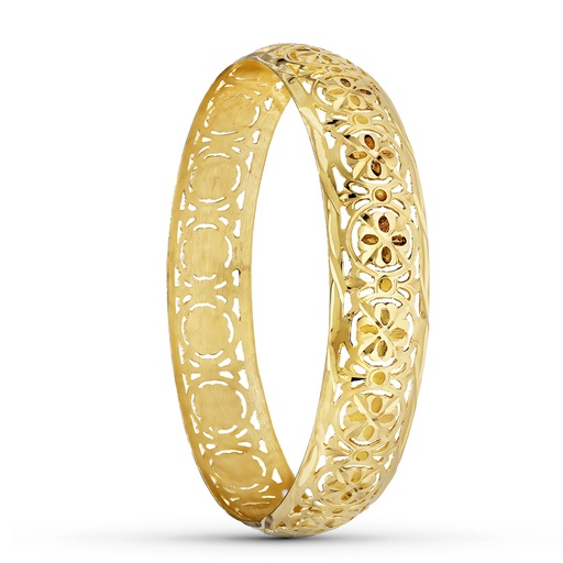 [P26000141] 18K PULSERA RIGIDA ORO AMARILLO 14 MM