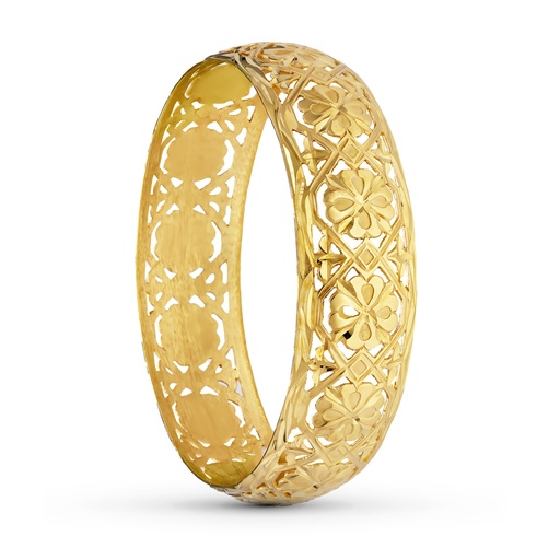 [P26000142] 18K PULSERA ORO AMARILLO RIGIDA MORUNA 18 MM