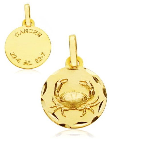 [P26000174CN] 18K HOROSCOPO CANCER 13 MM
