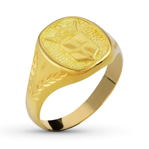 [P26000611] 18K SELLO ORO AMARILLO HERALDICO TONEL