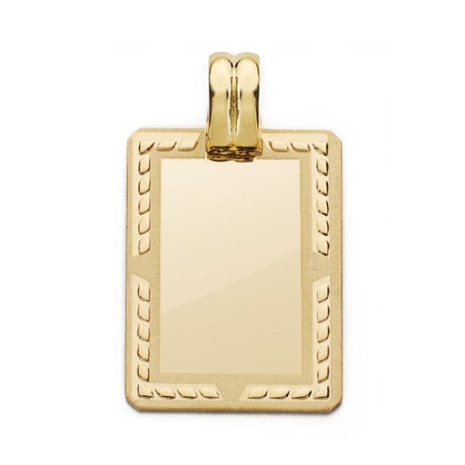 [P26000630] 18K CHAPA RECTANGULAR. 24X17 MM