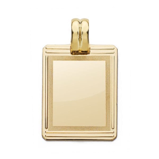 [P26000633] 18K CHAPA RECTANGULAR. 24X17 MM