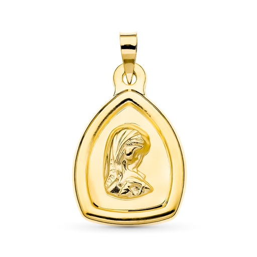 [P26000651] 18K MEDALLA ORO AMARILLO VIRGEN NIÑA 24X16 MM