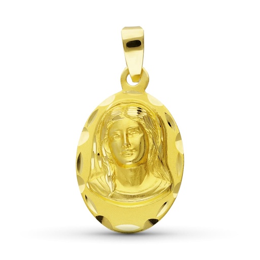 [P26000770] 18K MEDALLA ORO AMARILLO VIRGEN NIÑA23X14 MM