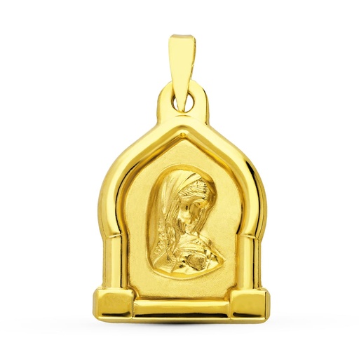 [P26000774] 18K MEDALLA ORO AMARILLO VIRGEN NIÑA 24X17 MM