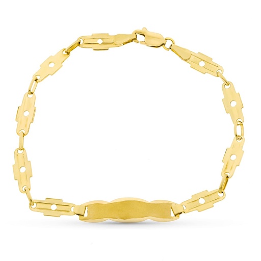 [P26000865] 18K ESCLAVA ORO AMARILLO COMUNION ESTREPIEZAS