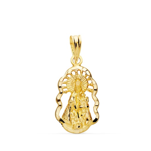 [P26001075] 18K SILUETA VIRGEN DE LOS DESAMPARADOS 18X11 MM
