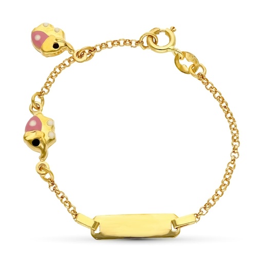 [P26001158] 18K ESCLAVA ORO AMARILLO ELEFANTES. 13 CM