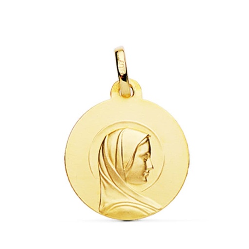 [P26001449] 18K MEDALLA MARIA FRANCESA 18 MM