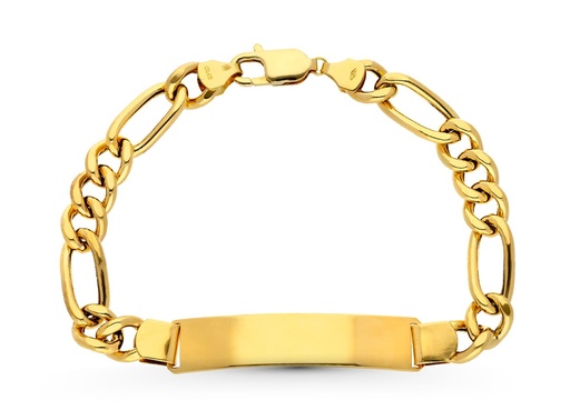 [P26001457] 18K ESCLAVA ORO AMARILLO CABALLERO CARTIER 3X1. 21.50CM