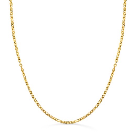 [P26005945] 18K CADENA ORO AMARILLO HUECA FORZADA ANCHO: 2MM LARGO: 45 CM