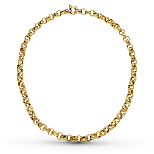 [P26009945] 18K CADENA ORO AMARILLO ROLO HUECA 45 CM 8 MM