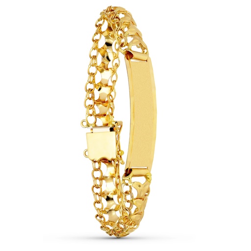 [P26009996] 18K PULSERA ORO AMARILLO PRINCESA CHAPA