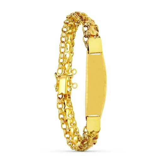 [P26009997] 18K PULSERA ORO AMARILLO PRINCESA CHAPA