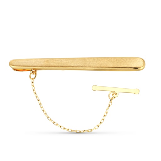 [P4299-A] 18K AGUJA ORO AMARILLO MATE Y BRILLO