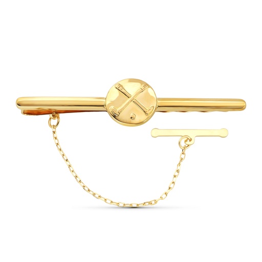 [P4369-7] 18K AGUJA ORO AMARILLO GOLF 55X14 MM
