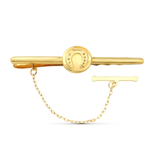 [P4384-7] 18K AGUJA ORO AMARILLO HERRADURA