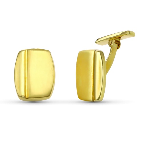[P4566-6] 18K GEMELOS ORO AMARILLO TONEL 17X13 MM ORO AMARILLO