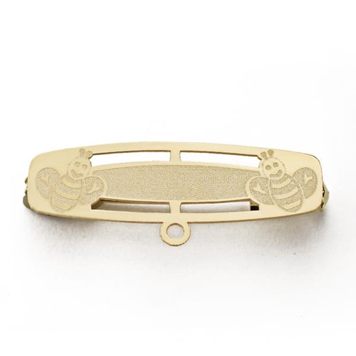 [P4677] 18K ALFILER ABEJAS 28X8 MM