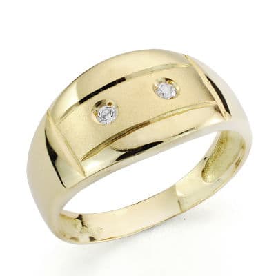 [P7428-2] 18K SORTIJA ORO AMARILLO CIRCONITAS