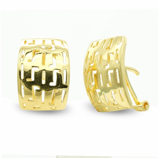 [P7577-1] 18K PENDIENTES ORO AMARILLO CALADO