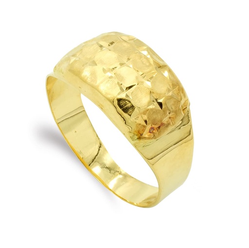 [P7633-2] 18K SORTIJA ORO AMARILLO LAPIDADA