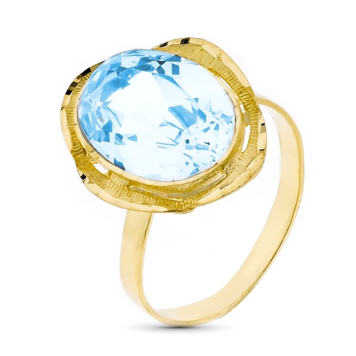 [P7828-S] 18K SORTIJA PIEDRA ORO AMARILLO
