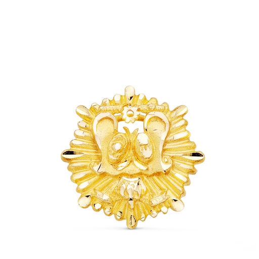 [P8580-ASE] 18K INSIGNIA ORO AMARILLO ASESOR FISCAL. 17 X 16 MM
