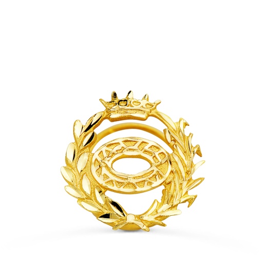 [P8580-BIO] 18K INSIGNIA ORO AMARILLO BIOLOGICAS. 16 X 16 MM