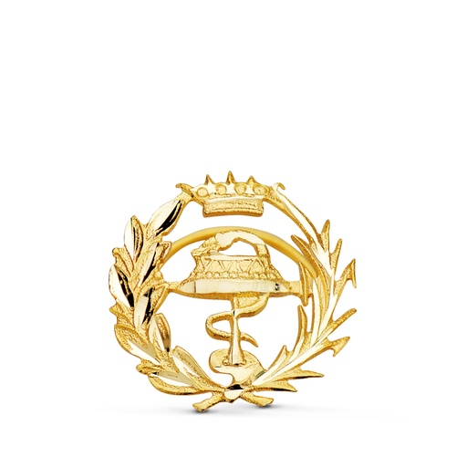[P8580-FAR] 18K INSIGNIA ORO AMARILLO FARMACIA. 15 X 15 MM