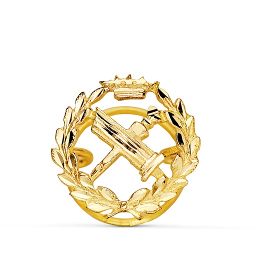 [P8580-FIL] 18K INSIGNIA ORO AMARILLO FILOSOFIA.  15 X 15 MM
