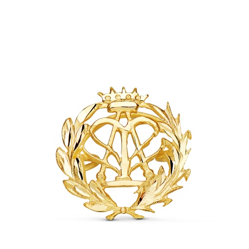 [P8580-FIS] 18K INSIGNIA ORO AMARILLO FISICA. 15 X 15 MM