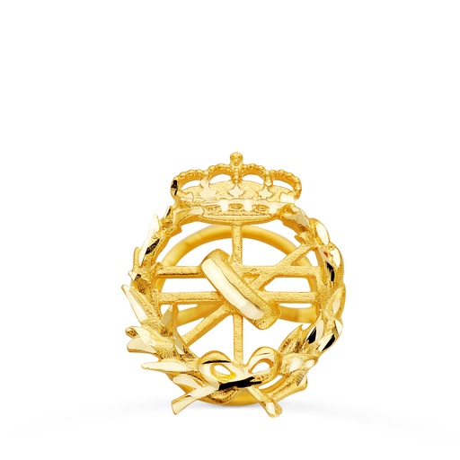 [P8580-INF] 18K INSIGNIA ORO AMARILLO INFORMATICA 18 X 15 MM