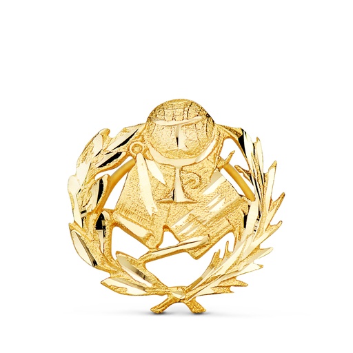 [P8580-MAG] 18K INSIGNIA ORO AMARILLO MAGISTERIO. 15 X 15 MM