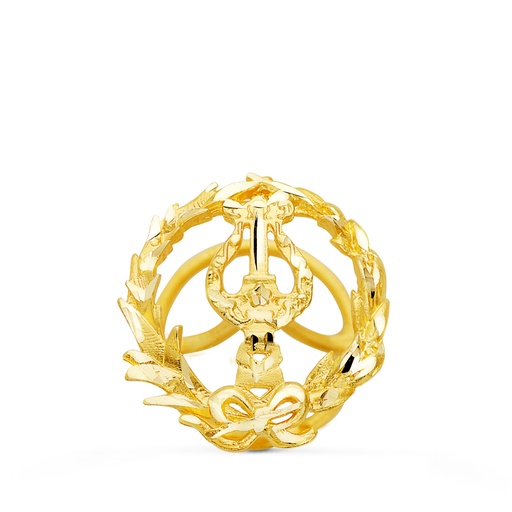 [P8580-MUS] 18K INSIGNIA ORO AMARILLO MUSICO 16 X 14 MM