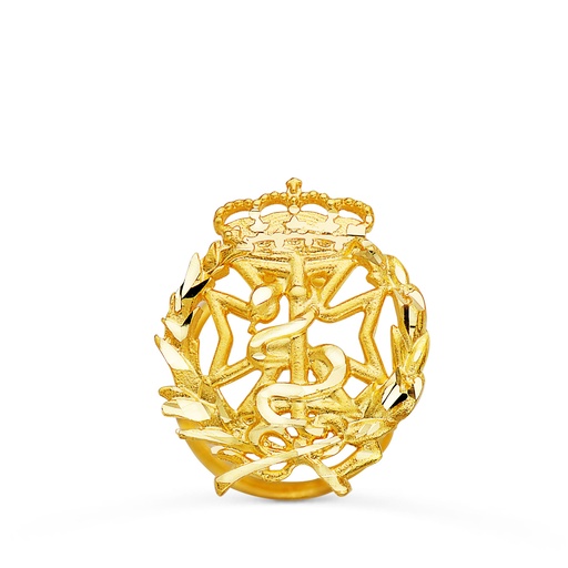 [P8580-ODO] 18K INSIGNIA ORO AMARILLO ODONTOLOGIA  17 X 14 MM