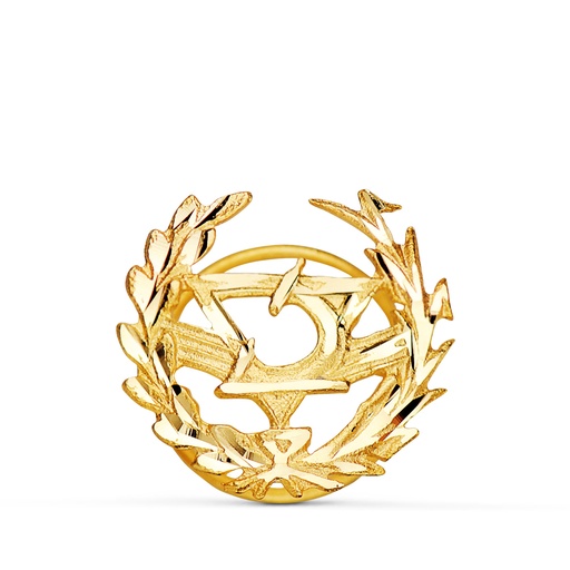 [P8580-OPT] 18K INSIGNIA ORO AMARILLO OPTICA. 16 X 15 MM