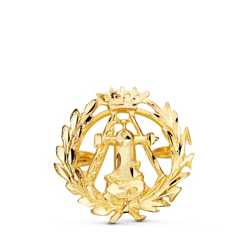 [P8580-TOP] 18K INSIGNIA ORO AMARILLO TOPOGRAFO. 16 X 16 MM
