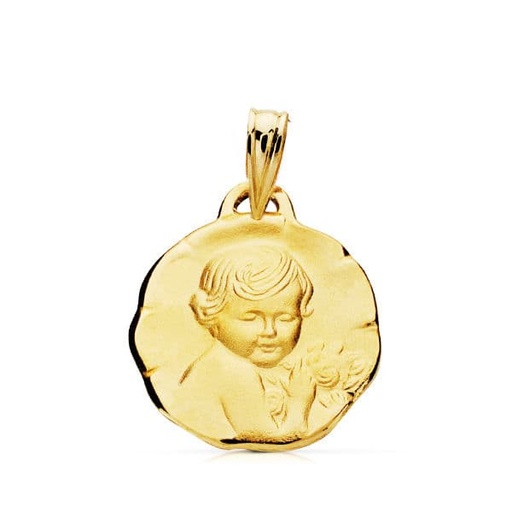 [P9K070757] 9K MEDALLA ANGEL QUERUBIN 15MM