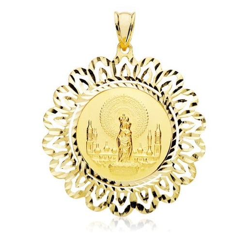 [P9K080152] 9K MEDALLA CERCO VIRGEN PILAR 36 MM