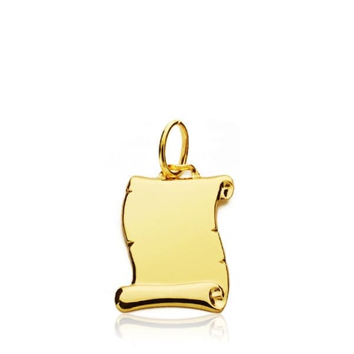[P9K090045] 9K PERGAMINO ORO AMARILLO LISO 15X11 MM