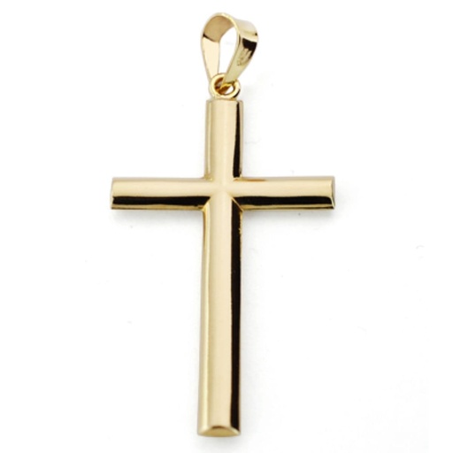 [P9K12002] 9K CRUZ ORO AMARILLO SIN CRISTO PALO OVAL. 37X20 MM