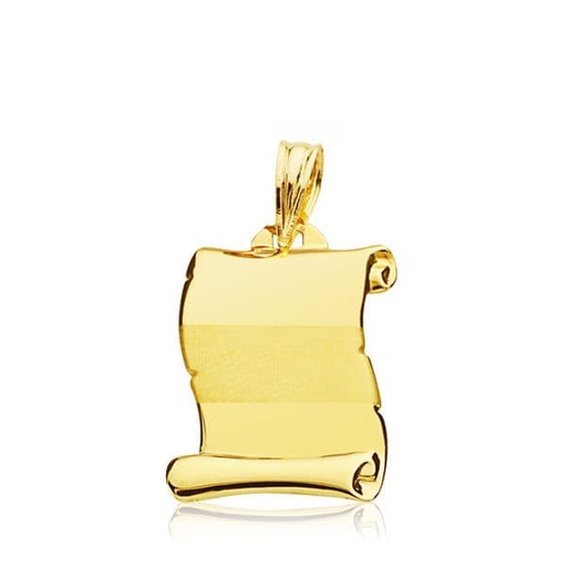 [P9K120571] 9K PERGAMINO ORO AMARILLO 20X14 MM